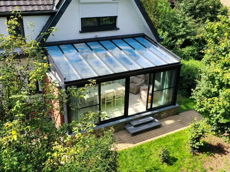 veranda classique porte coulissante