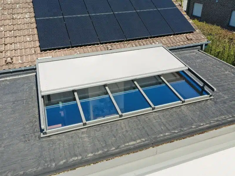 veranda toiture plate toit store
